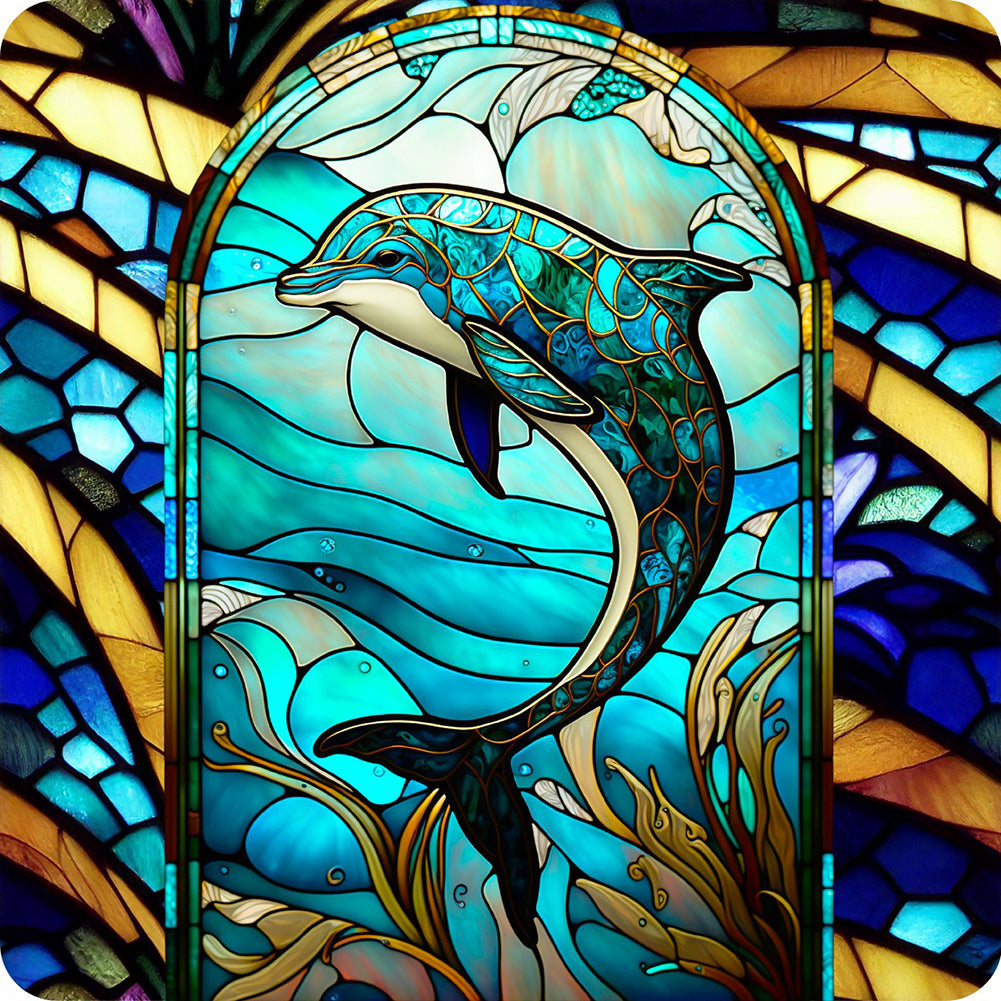 Diamond Painting - Full Round - Sea Life Glass Art (30*30CM)