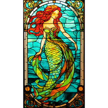 Load image into Gallery viewer, Diamond Painting - Full Round - Mermaid Glass Art (40*70CM)
