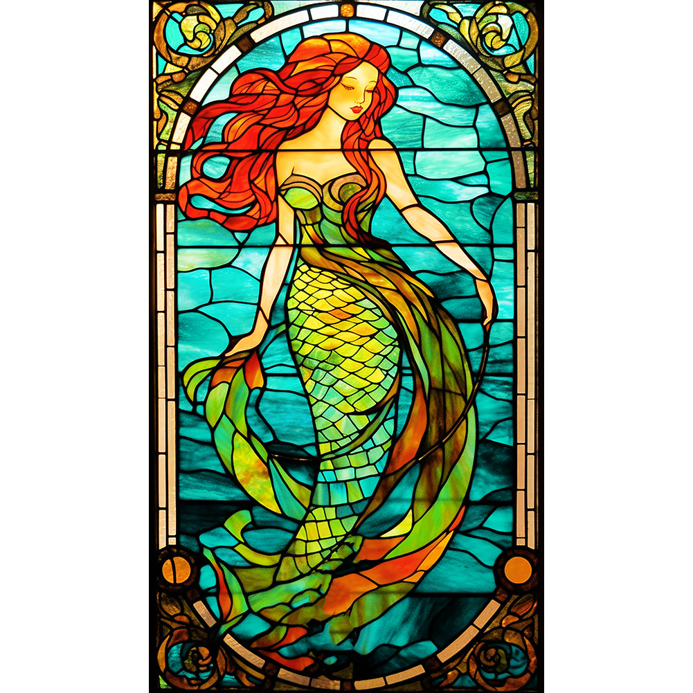 Diamond Painting - Full Round - Mermaid Glass Art (40*70CM)