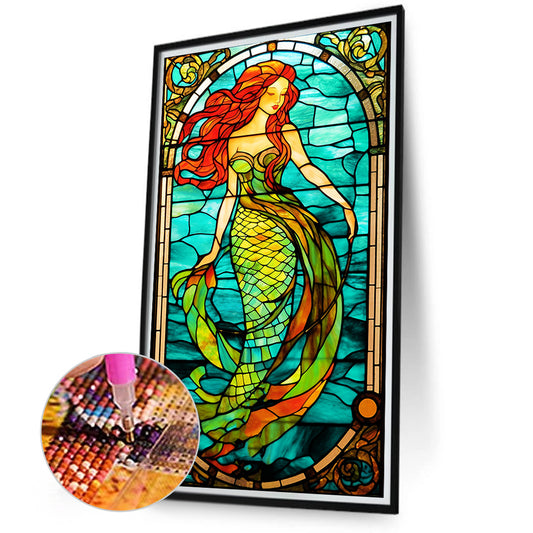 Diamond Painting - Full Round - Mermaid Glass Art (40*70CM)