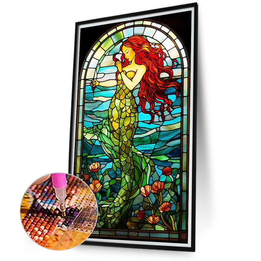 Diamond Painting - Full Round - Mermaid Glass Art (40*70CM)