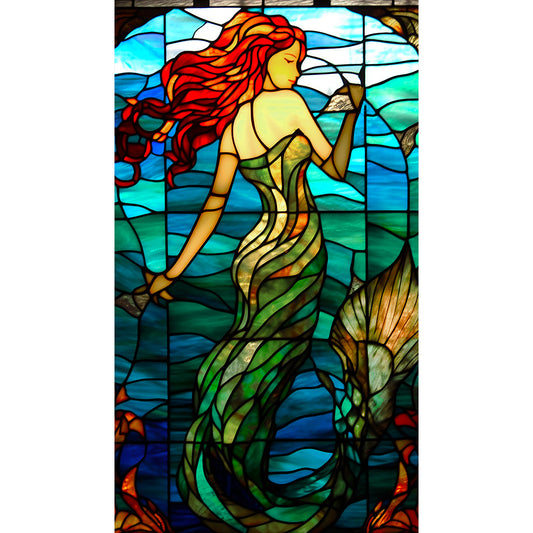 Diamond Painting - Full Round - Mermaid Glass Art (40*70CM)