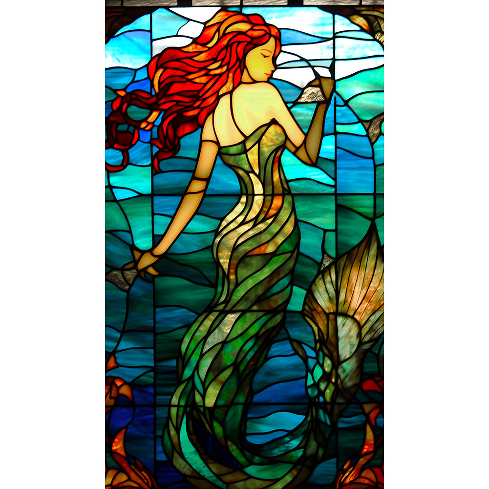 Diamond Painting - Full Round - Mermaid Glass Art (40*70CM)