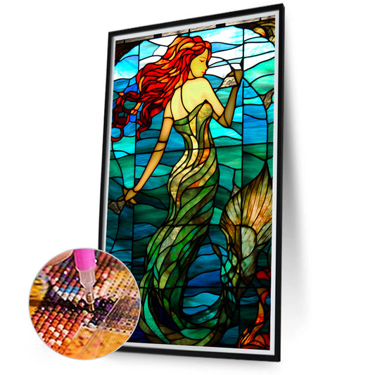 Diamond Painting - Full Round - Mermaid Glass Art (40*70CM)