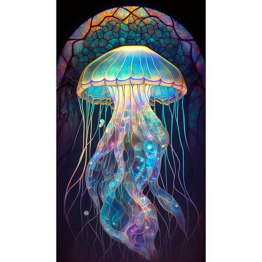 Diamond Painting - Full Round - Jellyfish Glass Art (40*70CM)