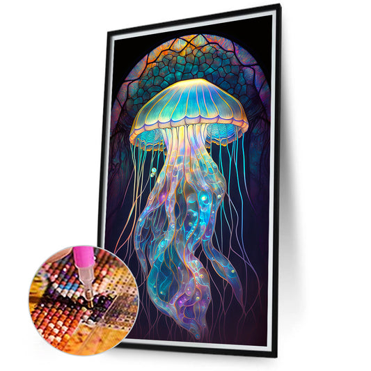 Diamond Painting - Full Round - Jellyfish Glass Art (40*70CM)