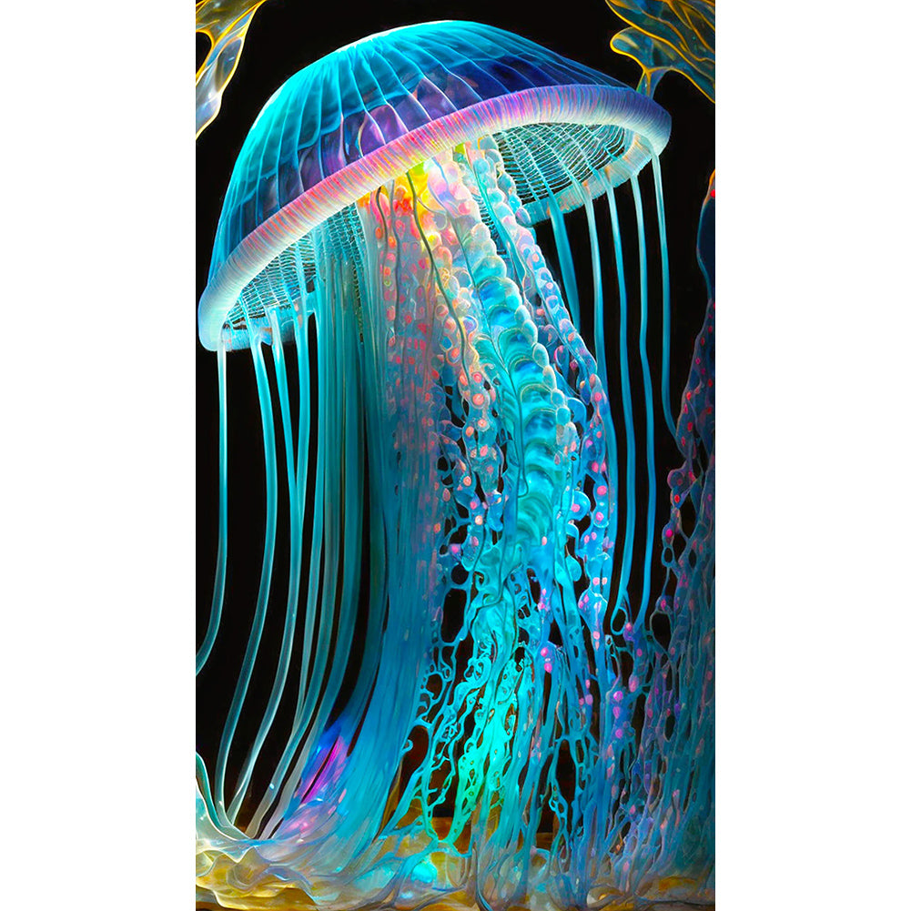 Diamond Painting - Full Round - Jellyfish Glass Art (40*70CM)