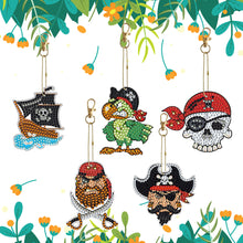 Load image into Gallery viewer, DIY Diamond Ornament Decoration Pirate Captain 6pcs Gift for Kids (GJ088)
