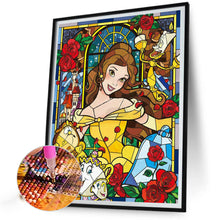 Load image into Gallery viewer, Diamond Painting - Full Round - Disney Belle Princess Glass Art (40*50CM)
