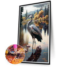 Load image into Gallery viewer, Diamond Painting - Full Round - heron by the lake (40*70CM)
