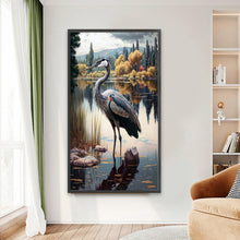 Load image into Gallery viewer, Diamond Painting - Full Round - heron by the lake (40*70CM)
