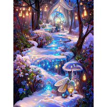 Load image into Gallery viewer, Diamond Painting - Full Round - fantasy snow forest (30*40CM)
