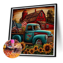 Load image into Gallery viewer, Diamond Painting - Full Round - flowers and trucks (30*30CM)
