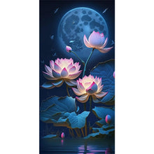Load image into Gallery viewer, Diamond Painting - Full Round - moon lotus (40*80CM)
