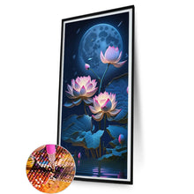 Load image into Gallery viewer, Diamond Painting - Full Round - moon lotus (40*80CM)
