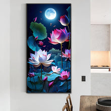 Load image into Gallery viewer, Diamond Painting - Full Round - moon lotus (40*80CM)
