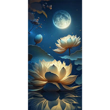 Load image into Gallery viewer, Diamond Painting - Full Round - moon lotus (40*80CM)
