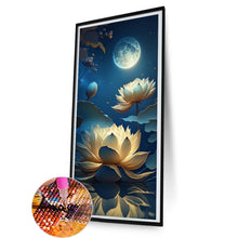 Load image into Gallery viewer, Diamond Painting - Full Round - moon lotus (40*80CM)
