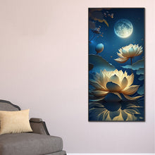 Load image into Gallery viewer, Diamond Painting - Full Round - moon lotus (40*80CM)
