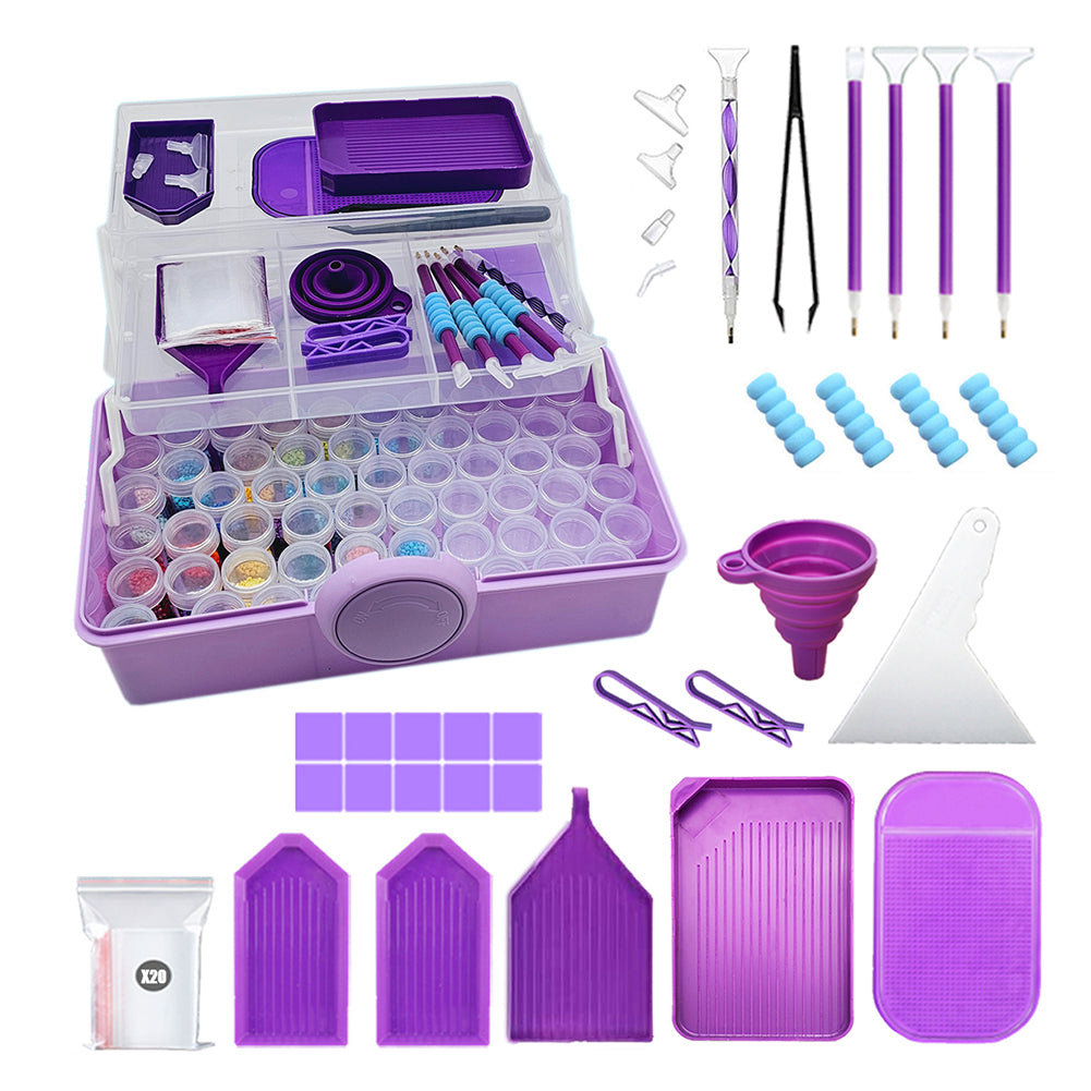 Clear Bead Storage Containers Small Parts Storage Diamond Painting Acc ...