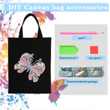 Load image into Gallery viewer, DIY Diamond Painting Rhinestone Eco-friendly Bag Fashionable Fashion Pocket Tote
