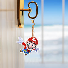 Load image into Gallery viewer, DIY Diamond Art Key Rings Double Sided 5pcs Special Shaped Cartoon Gift for Kids
