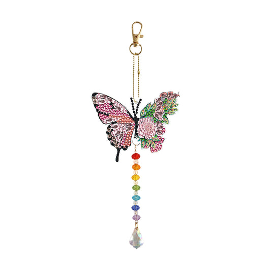 Sunflower/Animals Diamond Dots Art Cute Home Garden Decoration (Butterfly2)