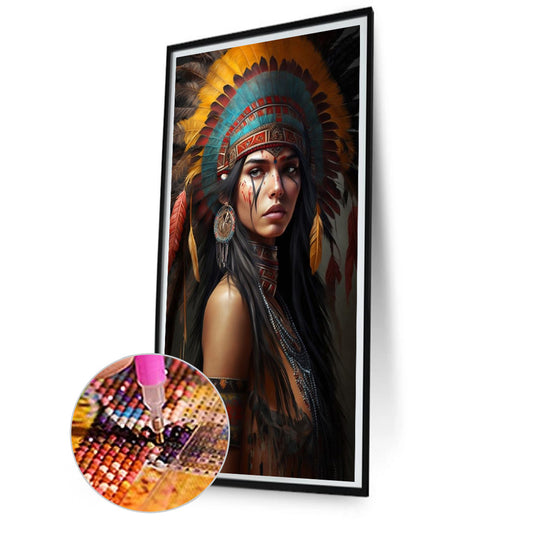 Diamond Painting - Full Square - indian beauty (40*80CM)