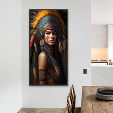 Load image into Gallery viewer, Diamond Painting - Full Square - indian beauty (40*80CM)
