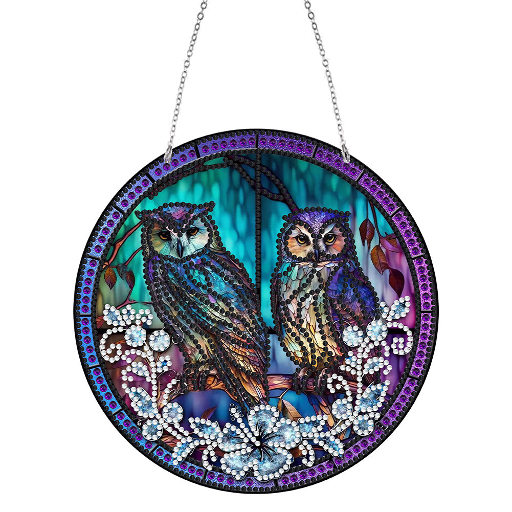 Butterfly/Animals Crystal Rhinestone Pendants Double Side Home Garden Decoration