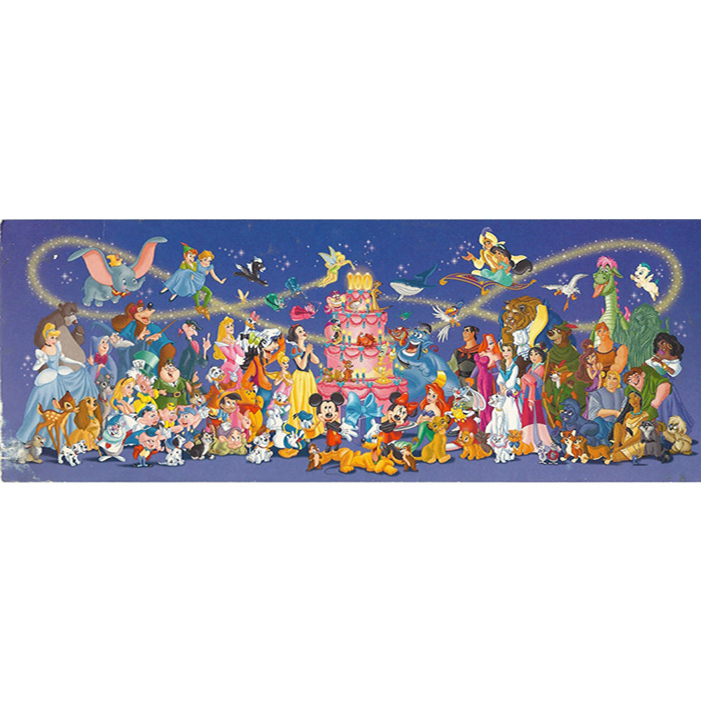 Diamond Painting - Full Round - Disney Characters Exhibition (80*30CM)