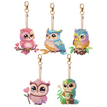 Load image into Gallery viewer, DIY Diamond Art Key Rings Special Shaped 5pcs Butterfly for Beginners Home Decor
