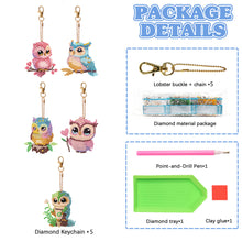 Load image into Gallery viewer, DIY Diamond Art Key Rings Special Shaped 5pcs Butterfly for Beginners Home Decor
