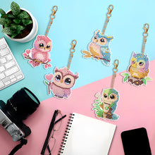 Load image into Gallery viewer, DIY Diamond Art Key Rings Special Shaped 5pcs Butterfly for Beginners Home Decor

