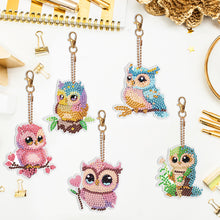 Load image into Gallery viewer, DIY Diamond Art Key Rings Special Shaped 5pcs Butterfly for Beginners Home Decor
