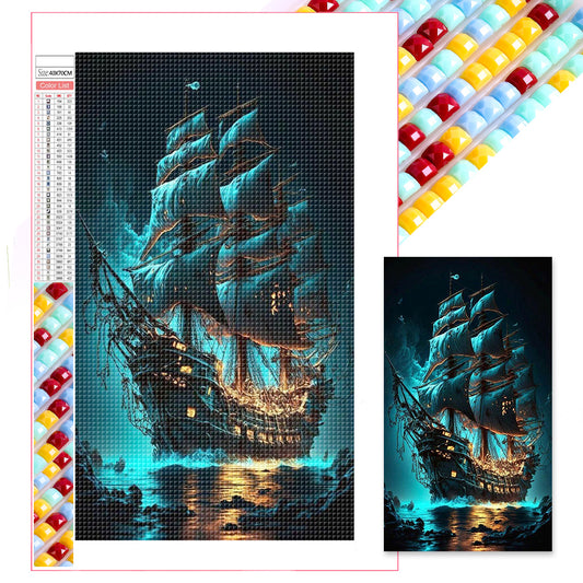 Diamond Painting - Full Square - sailing boat (40*70CM)