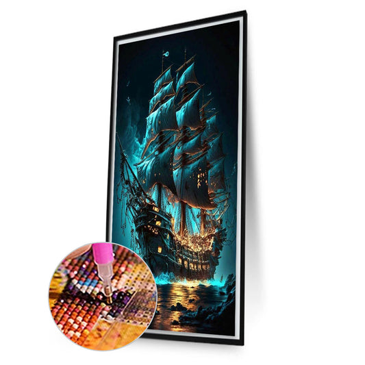 Diamond Painting - Full Square - sailing boat (40*70CM)