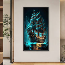Load image into Gallery viewer, Diamond Painting - Full Square - sailing boat (40*70CM)
