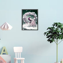 Load image into Gallery viewer, Diamond Painting - Full Round - snow peacock (30*40CM)
