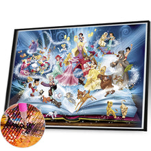 Load image into Gallery viewer, Diamond Painting - Full Round - Disney All-Star Fairy Tale Magic Book (125*90CM)
