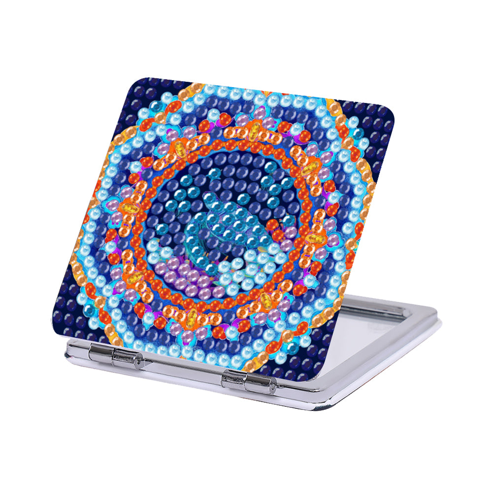 DIY Diamond Painting Makeup Mirror Paint by Number Kits Whale for Adult and Kids