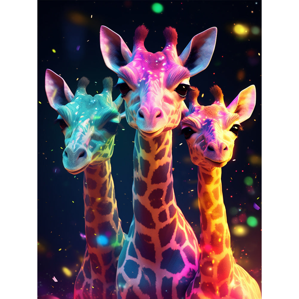Diamond Painting - Full Round - giraffe (30*40CM)