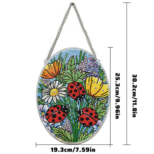 Butterfly/Animals Crystal Rhinestone Pendants Double Side Home Garden Decoration