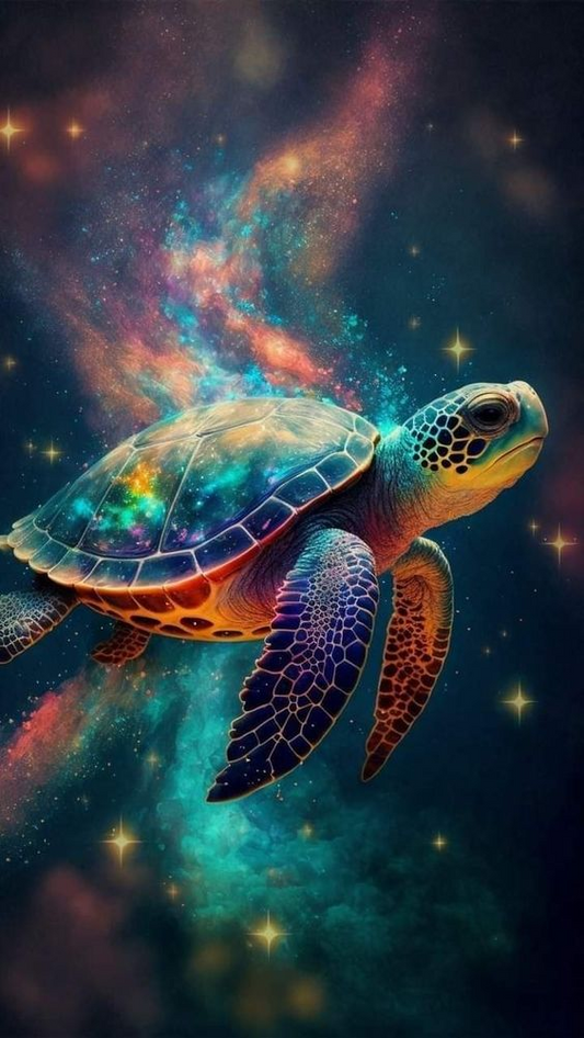 AB Diamond Painting - Full Round - Star Turtle (40*70CM)