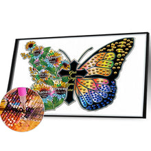 Load image into Gallery viewer, Diamond Painting - Partial Special Shaped - beautiful pansies (40*30CM)
