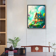 Load image into Gallery viewer, Diamond Painting - Full Round - green flower house (30*40CM)
