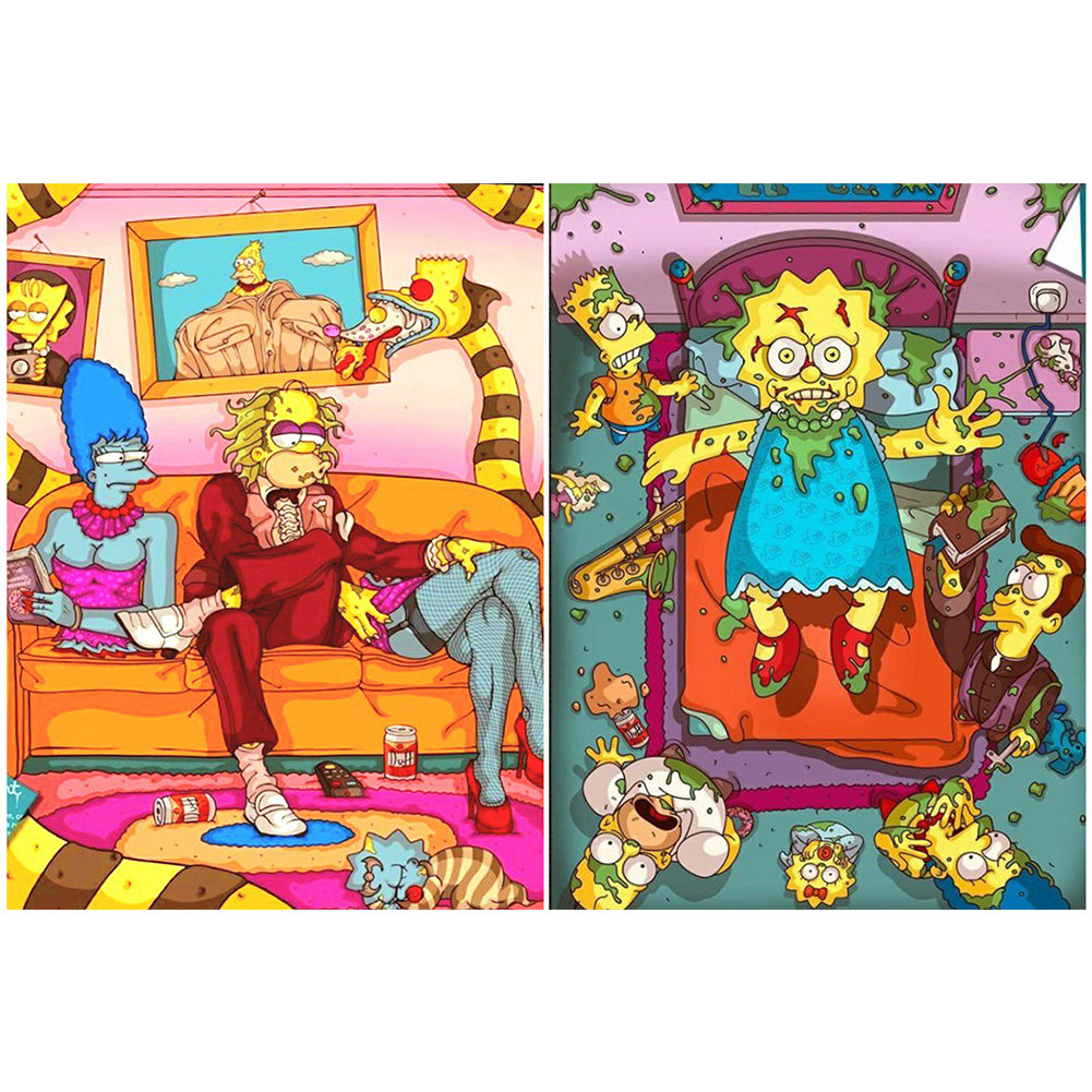 Diamond Painting - Full Round - The Simpsons (45*60CM)