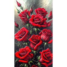Load image into Gallery viewer, Diamond Painting - Full Round - Red rose (40*70CM)
