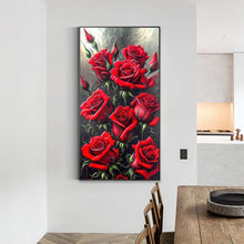 Load image into Gallery viewer, Diamond Painting - Full Round - Red rose (40*70CM)
