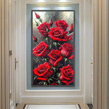 Load image into Gallery viewer, Diamond Painting - Full Round - Red rose (40*70CM)
